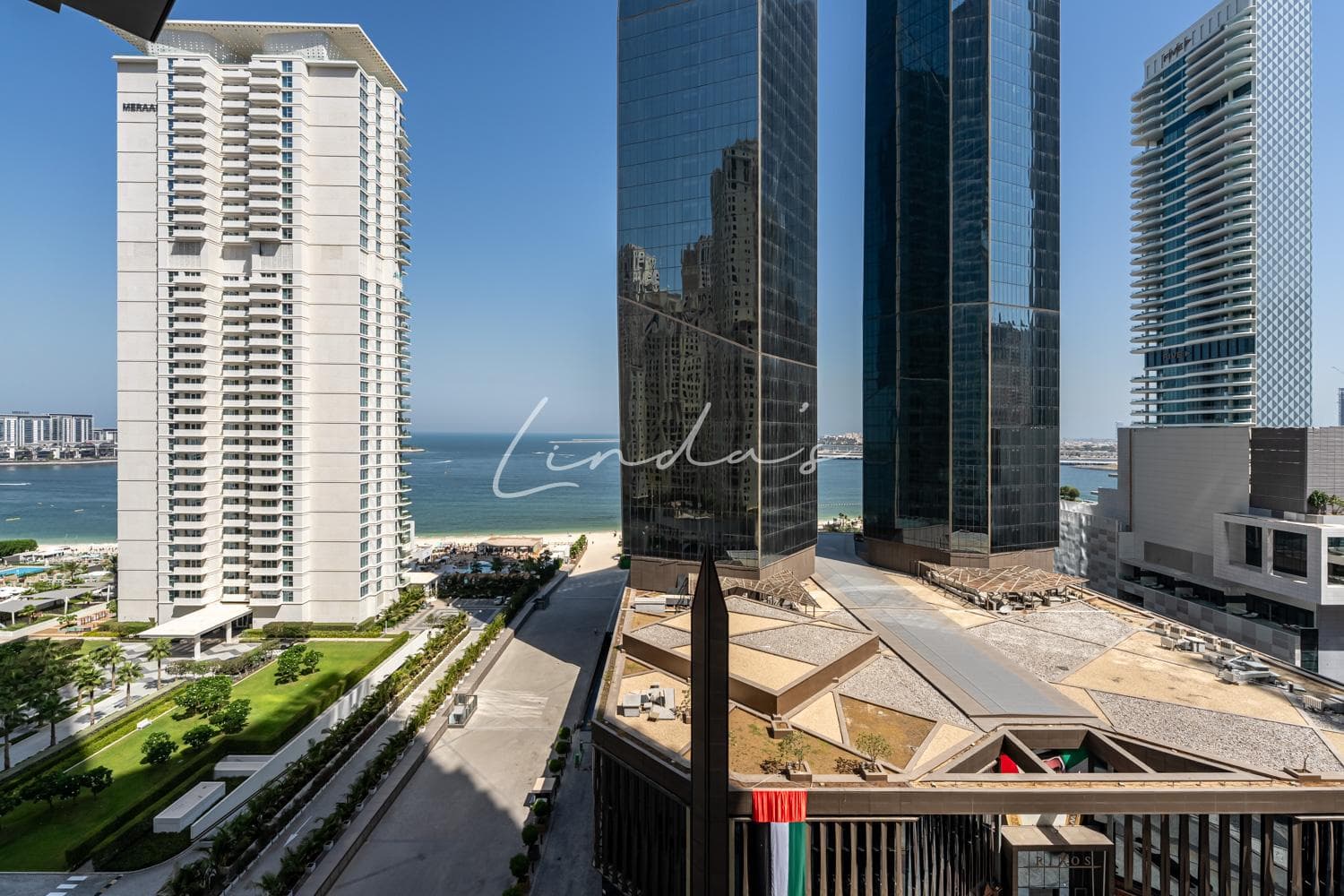 3BR Palm View | Partially Furnished | Mid Floor
